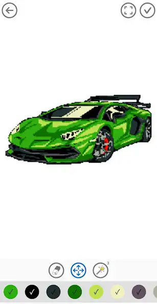 Play Pixel Car Color by Number as an online game Pixel Car Color by Number with UptoPlay