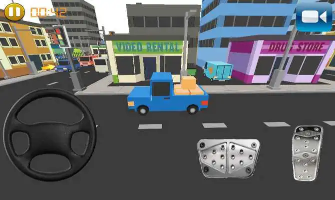 Play Pixel Cargo Car Speed Parking