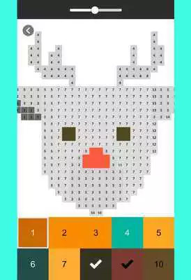 Play Pixel Color by Number - pixel Art