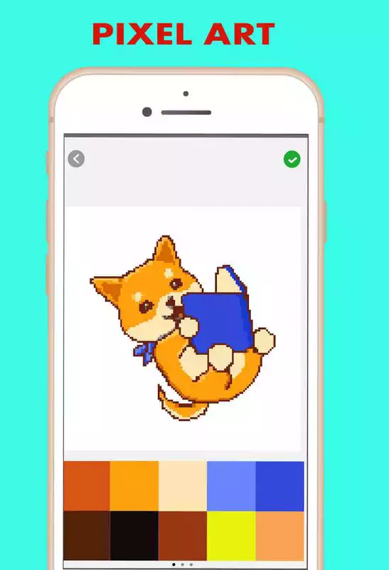 Play Pixel Color by Number - pixel Art