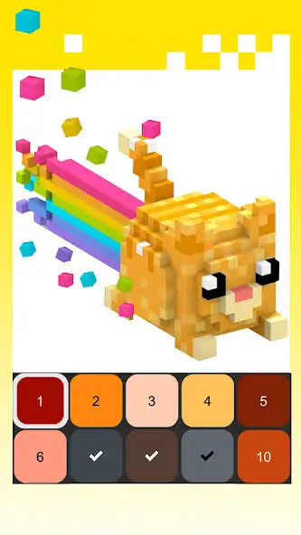 Play Pixel coloring color by number as an online game Pixel coloring color by number with UptoPlay