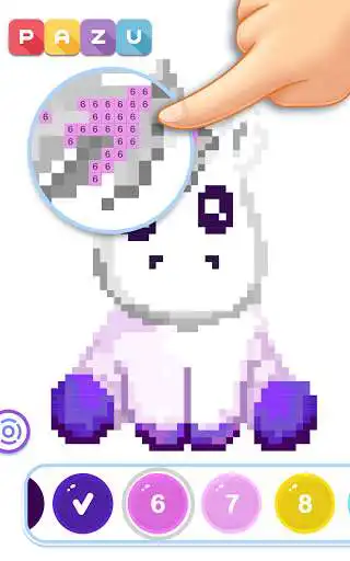Play Pixel Coloring for kids - Color by number  and enjoy Pixel Coloring for kids - Color by number with UptoPlay