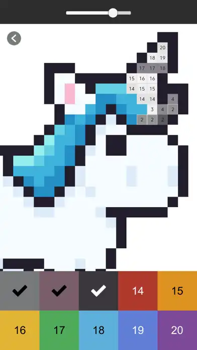 Play Pixel Color: Paint by Number as an online game Pixel Color: Paint by Number with UptoPlay