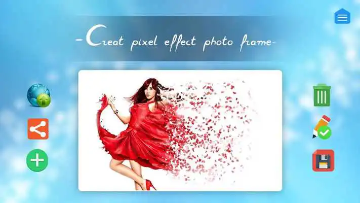 Play Pixel Effect Photo Frame