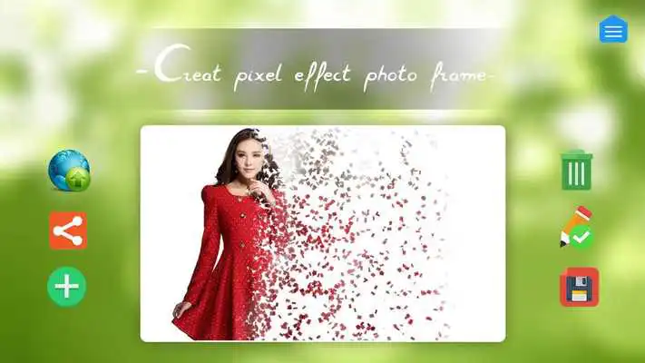 Play Pixel Effect Photo Frame