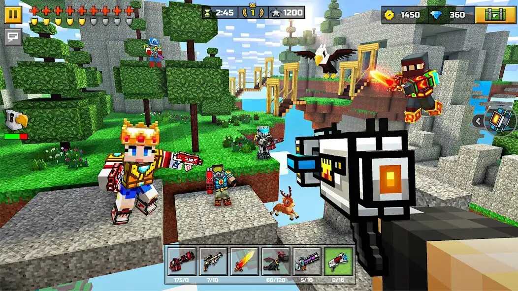 Play Pixel Gun 3D - FPS Shooter as an online game Pixel Gun 3D - FPS Shooter with UptoPlay