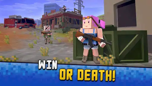 Play Pixel Gun Mobile Shooter: BATTLE ROYALE Simulator as an online game Pixel Gun Mobile Shooter: BATTLE ROYALE Simulator with UptoPlay
