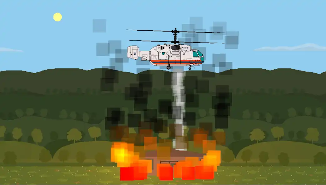 Play Pixel Helicopter Simulator as an online game Pixel Helicopter Simulator with UptoPlay