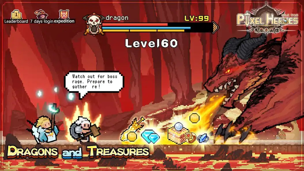 Play Pixel Heroes:Idle War as an online game Pixel Heroes:Idle War with UptoPlay