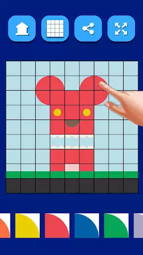 Play Pixels Draw - Freehand Game as an online game Pixels Draw - Freehand Game with UptoPlay