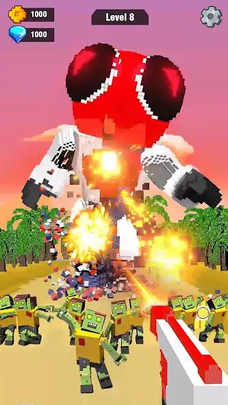 Play Pixel Shooting: Craft Demolish as an online game Pixel Shooting: Craft Demolish with UptoPlay