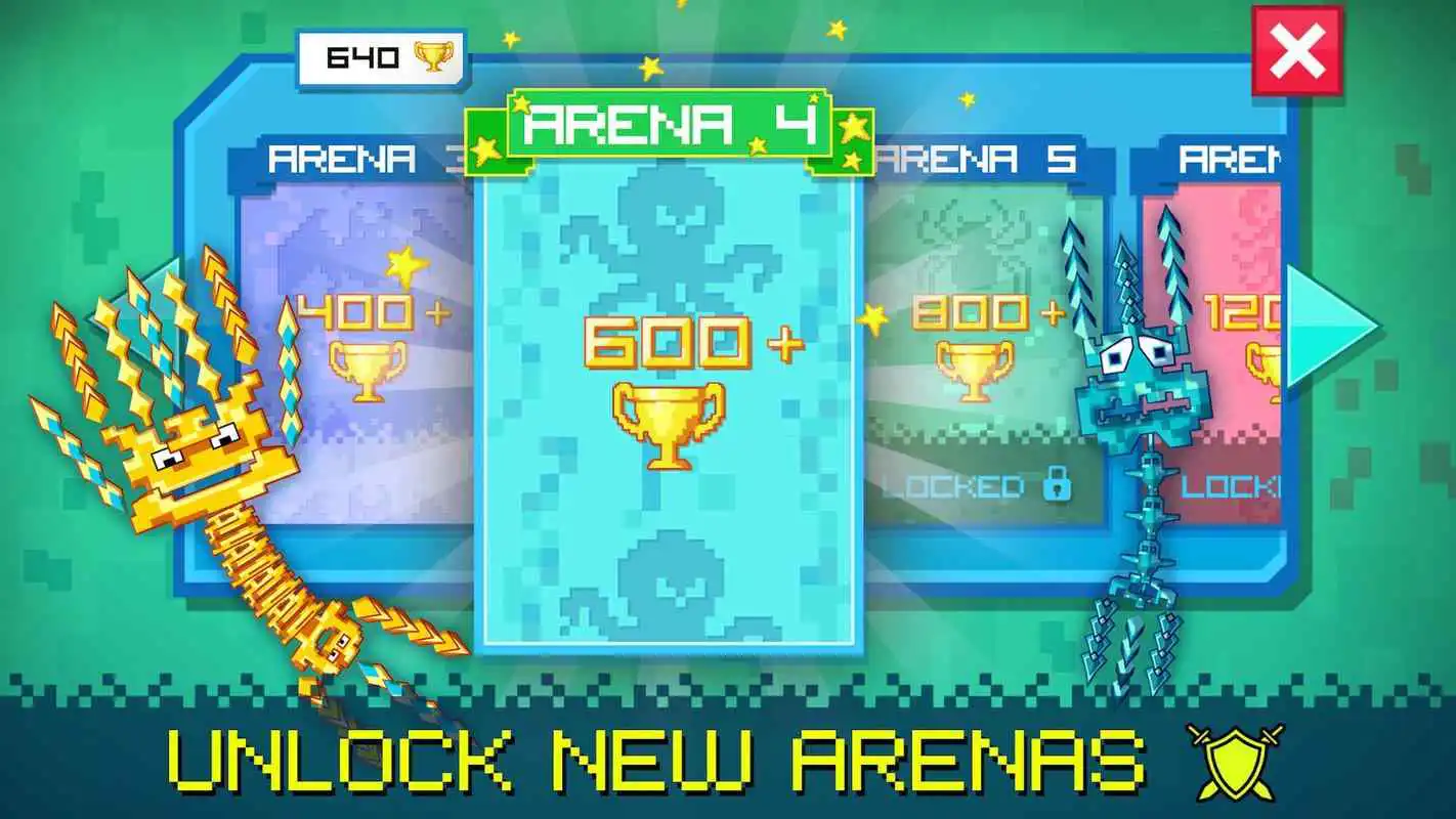 Play Pixel Sword Fish io