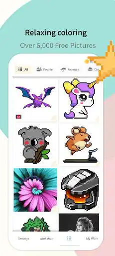 Play Pixel Unicorn: Color By Number  and enjoy Pixel Unicorn: Color By Number with UptoPlay