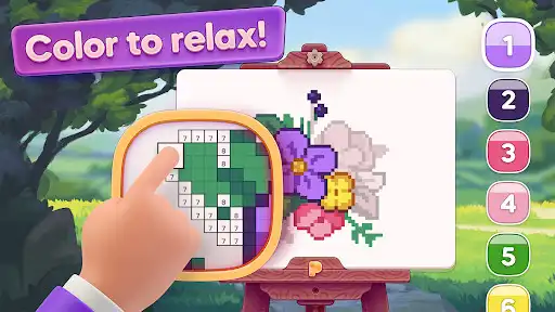 Play Pixelwoods: Coloring  Decor as an online game Pixelwoods: Coloring  Decor with UptoPlay
