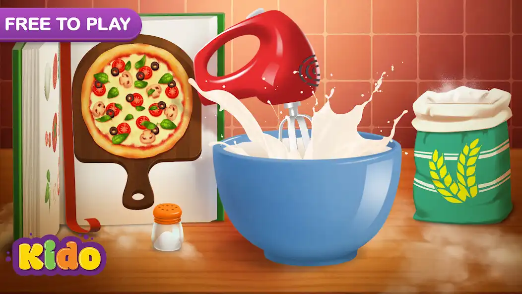 Play Pizza Baking Kids Games as an online game Pizza Baking Kids Games with UptoPlay