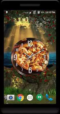 Play Pizza Clock Live Wallpaper