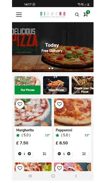 Play PIZZA DIAMOND as an online game PIZZA DIAMOND with UptoPlay