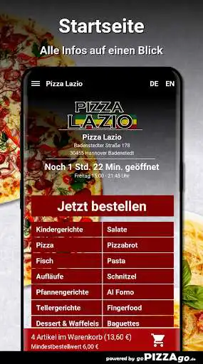 Play Pizza Lazio Hannover Badenstedt as an online game Pizza Lazio Hannover Badenstedt with UptoPlay