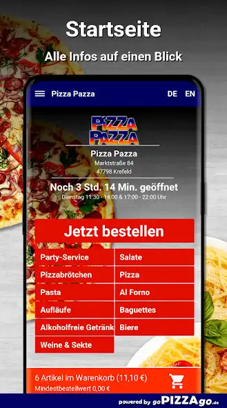 Play Pizza Pazza Krefeld as an online game Pizza Pazza Krefeld with UptoPlay
