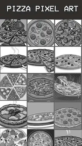 Play Pizza Pixel Coloring Art Game as an online game Pizza Pixel Coloring Art Game with UptoPlay