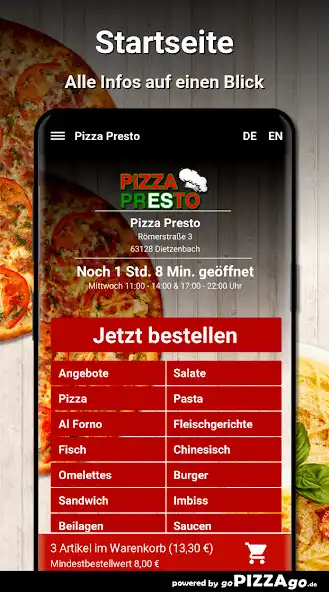 Play Pizza Presto Dietzenbach as an online game Pizza Presto Dietzenbach with UptoPlay