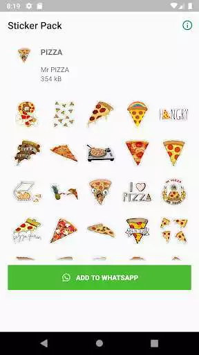 Play Pizza Stickers for WhatsApp  and enjoy Pizza Stickers for WhatsApp with UptoPlay