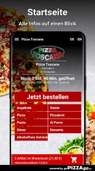 Play Pizza Toscana Buchen as an online game Pizza Toscana Buchen with UptoPlay
