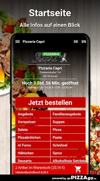 Play Pizzeria Capri Essen as an online game Pizzeria Capri Essen with UptoPlay