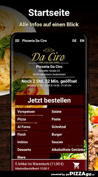 Play Pizzeria Da Ciro Mannheim Seckenheim as an online game Pizzeria Da Ciro Mannheim Seckenheim with UptoPlay