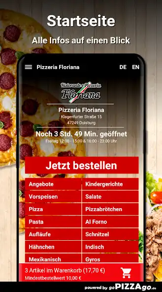 Play Pizzeria Floriana Duisburg as an online game Pizzeria Floriana Duisburg with UptoPlay