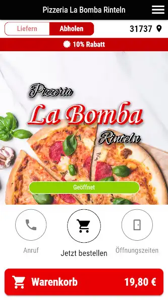 Play Pizzeria La Bomba Rinteln  and enjoy Pizzeria La Bomba Rinteln with UptoPlay