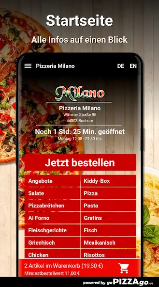 Play Pizzeria Milano Bochum as an online game Pizzeria Milano Bochum with UptoPlay