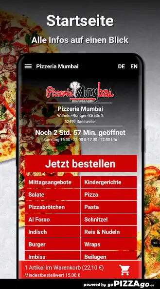 Play Pizzeria Mumbai Baesweiler as an online game Pizzeria Mumbai Baesweiler with UptoPlay