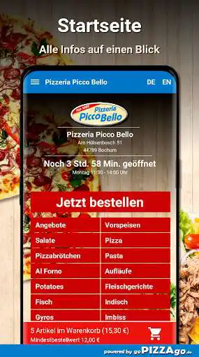 Play Pizzeria Picco Bello Bochum as an online game Pizzeria Picco Bello Bochum with UptoPlay