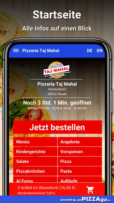 Play Pizzeria Taj Mahal Plauen as an online game Pizzeria Taj Mahal Plauen with UptoPlay