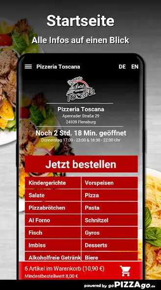 Play Pizzeria Toscana Flensburg as an online game Pizzeria Toscana Flensburg with UptoPlay