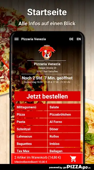 Play Pizzeria Venezia Bad Salzuflen as an online game Pizzeria Venezia Bad Salzuflen with UptoPlay