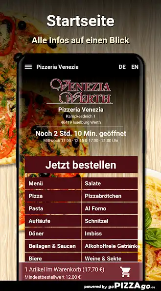 Play Pizzeria Venezia Isselburg Werth as an online game Pizzeria Venezia Isselburg Werth with UptoPlay