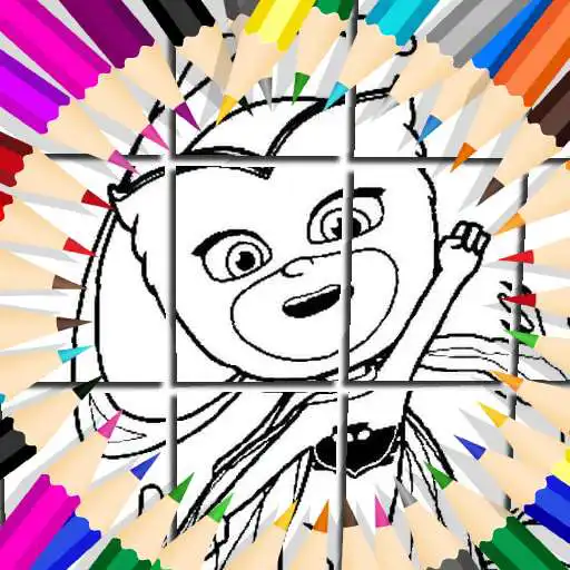 Play Pje Super heroes coloring mask Book APK