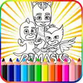 Free play online PJ Hero Masks Coloring Book APK
