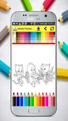 Play PJ Hero Masks Coloring Book