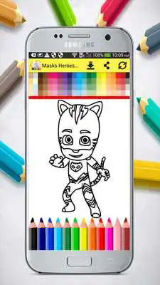 Play PJ Hero Masks Coloring Book