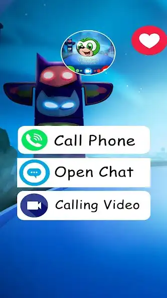 Play Pj Video Fake call chat heroes as an online game Pj Video Fake call chat heroes with UptoPlay