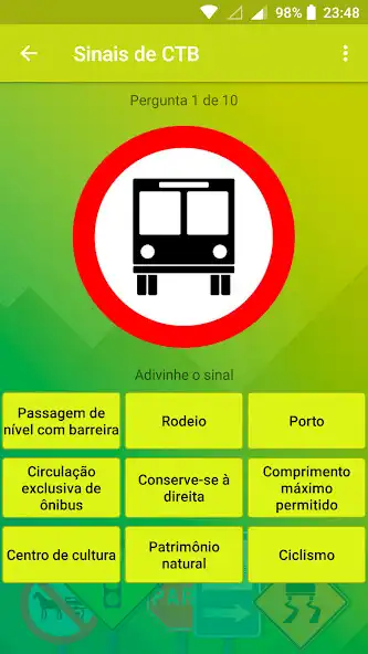 Play Placas de Trânsito Brasil Quiz as an online game Placas de Trânsito Brasil Quiz with UptoPlay