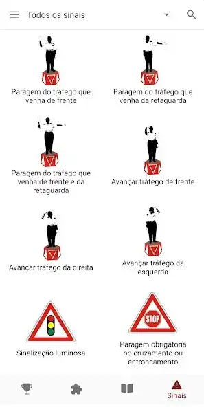 Play Placas de Trânsito: Quiz as an online game Placas de Trânsito: Quiz with UptoPlay