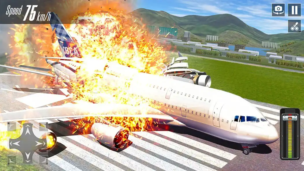 Play Plane Crash 3d: Airplane Games as an online game Plane Crash 3d: Airplane Games with UptoPlay