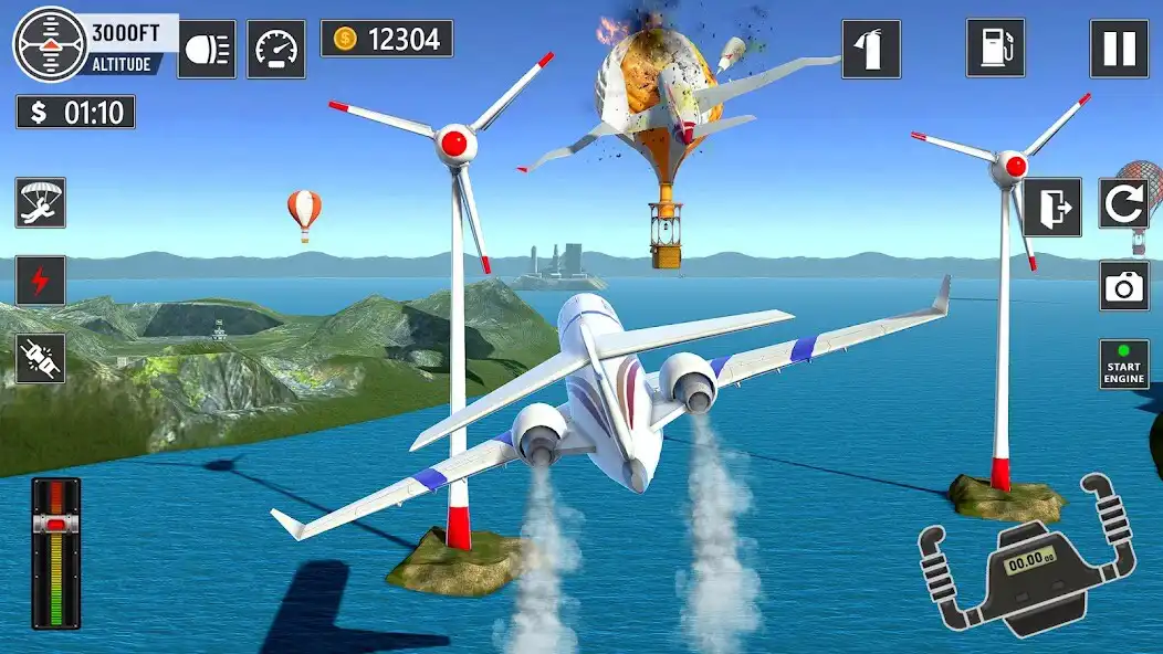 Play Plane Flight - Crash Simulator as an online game Plane Flight - Crash Simulator with UptoPlay