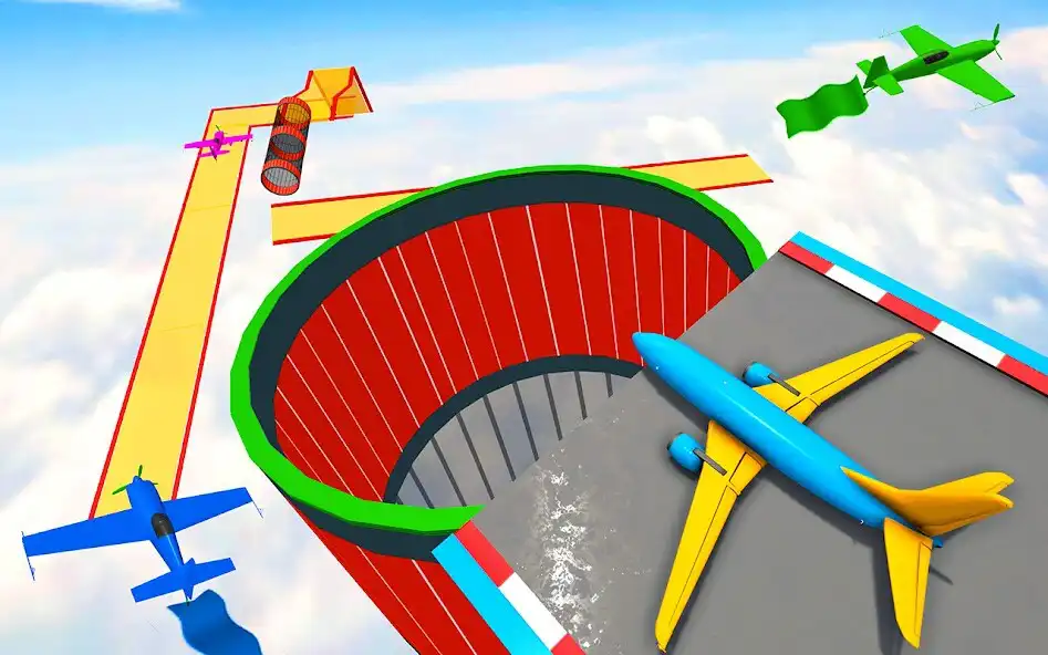 Play Plane Stunt Games: Airplane Racing Simulator Games as an online game Plane Stunt Games: Airplane Racing Simulator Games with UptoPlay