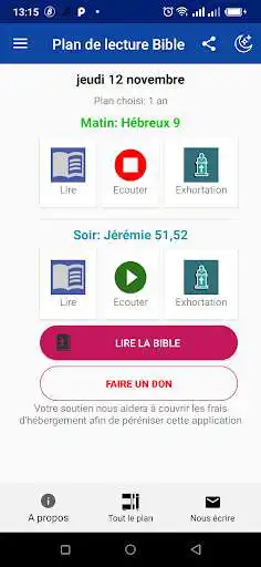Play Plans de lecture de la Bible  and enjoy Plans de lecture de la Bible with UptoPlay