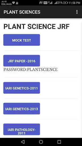 Play APK PLANT SCIENCES JRF  and enjoy PLANT SCIENCES JRF with UptoPlay com.JRF.SCIENCES.PLANT